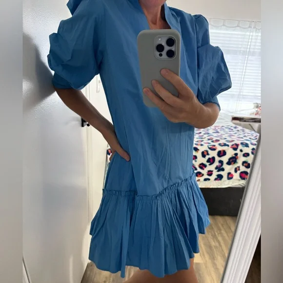 NWT Olivia James - Chloe Dress in Mykonos Blue, size XS - Picture 2 of 10